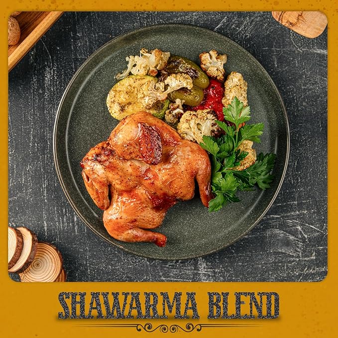 Fresh Finest Shawarma Blend - 4.51oz (128g) - Exotic, Authentic, Kosher, All-Natural, Non-GMO, Gluten-Free