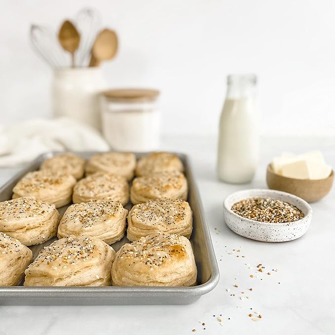 USA Pan Bakeware Half Sheet Pan, Set of 2 Baking Sheets, Aluminized Steel