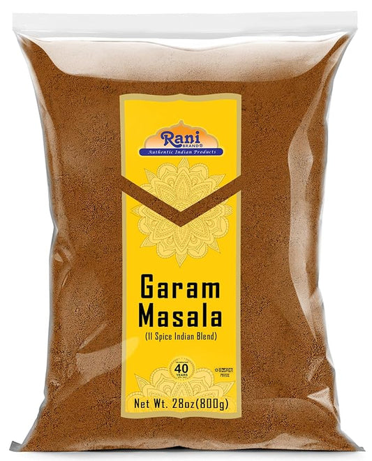 Rani Garam Masala Indian 11-Spice Blend 28oz (800g) ~ All Natural, Salt-Free | Vegan | No Colors | Gluten Friendly | NON-GMO | Kosher | Indian Origin