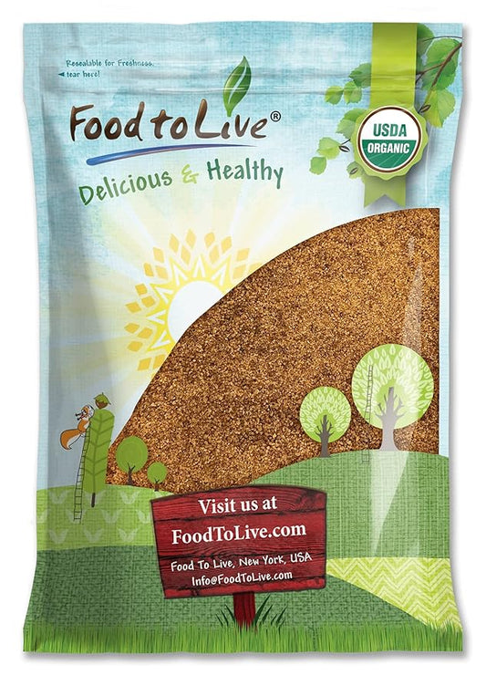 Food to Live Organic Brown Coconut Sugar, 10 Pounds ??Non-GMO, Pure Palm Sugar, Kosher, Vegan, Fair Trade, Unrefined, Granulated, Low Glycemic Sweetener, Highly Nutritious, Perfect for Baking, Bulk