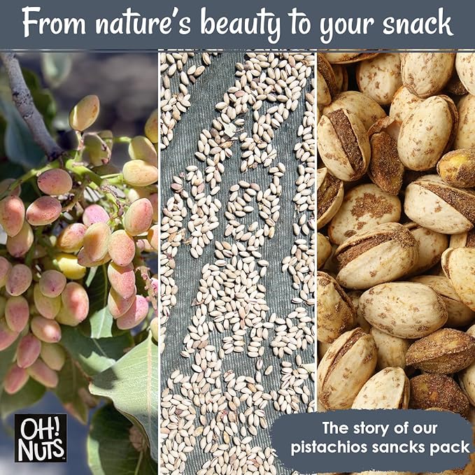 Oh! Nuts Spiced Pistachios with Chili Lemon Flavor, 2 LB ??Bold & Tangy Snack, Tajin-Style Seasoning, Chili Roasted Nuts ??Packed in Freshness-Sealed Resealable Bag