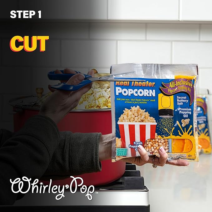 All in One Popcorn Packs: Wabash Valley Farms, All In One Popcorn Kit, Real Theatre Popcorn, Popcorn Kernels for Popcorn Machine, 20 Popcorn Kits