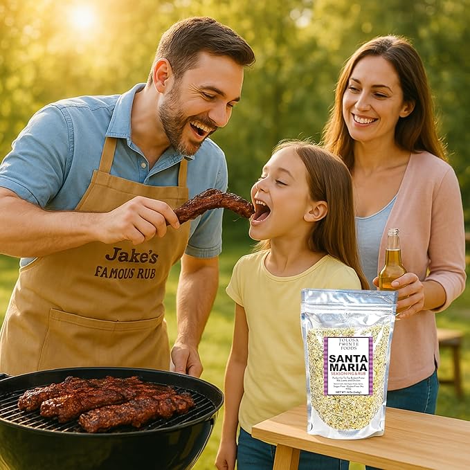 Tolosa Pointe Santa Maria Seasoning & BBQ Rub, 12 Oz, Sugar Free, Gluten Free, for Tri Tip, Pork, Steak, Chicken, Prime Rib Roast, & Grill, Traditional Style (Pack of 1)