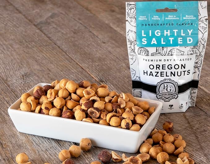 Oregon Farm To Table - Hazelnuts from Premium Growers - Dry Roasted - Lightly Salted ??Kosher Certified (3lb, Lightly Salted)