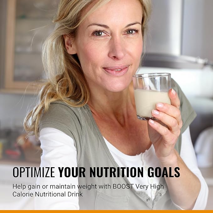 Boost Very High Calorie Vanilla Nutritional Drink ??22g Protein, 530 Nutrient Rich Calories, 8 Fl Oz (Pack of 24)