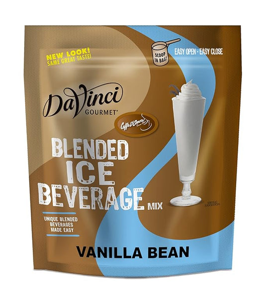 DaVinci Gourmet Vanilla Bean Blended Iced Coffee Mix, 3 Pound (Pack of 1)
