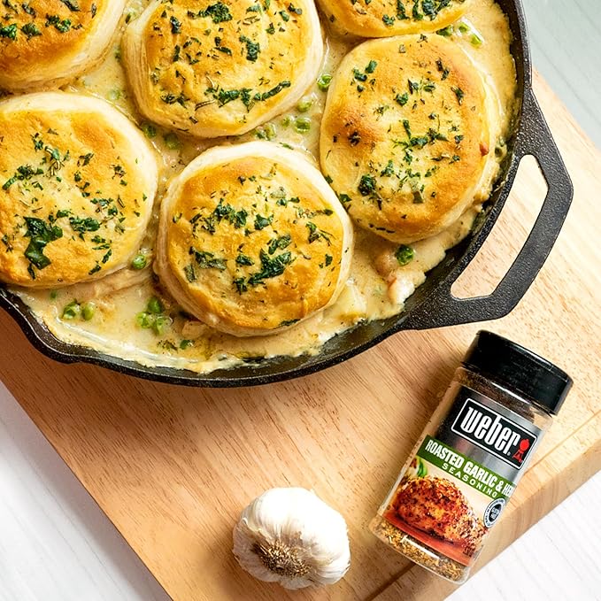 Weber Classic Grilling Spice Set with Roasted Garlic & Herb, Kick'n Chicken, Cowboy, and Garlic Parmesan Seasonings