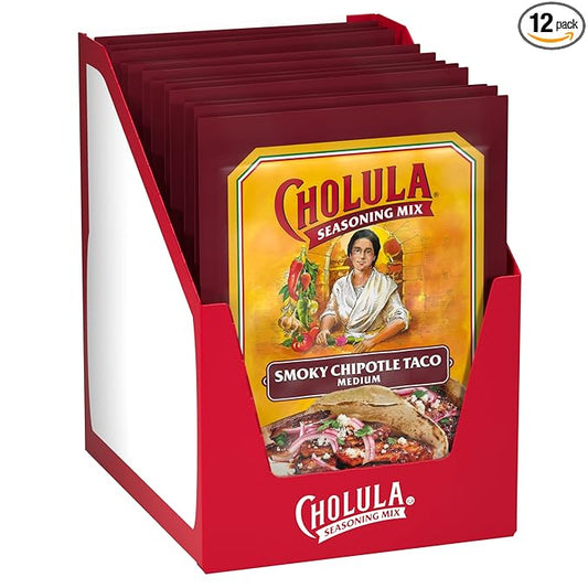 Cholula Smoky Chipotle Taco Seasoning Mix, 1 oz (Pack of 12)