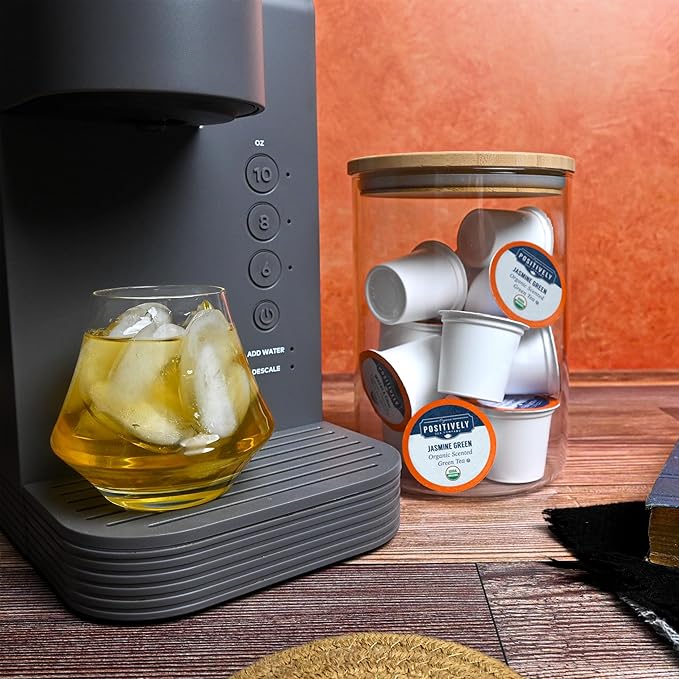 Organic Positively Tea Company, Jasmine Green Tea, K-Cup Compatible, 24 Pods