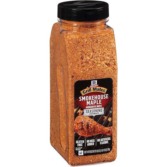 McCormick Grill Mates Smokehouse Maple Seasoning, 28 oz (Pack of 6) - Six 28 Ounce Containers of Smokehouse Maple Seasoning, Perfect on Pork Chops, Chicken, Burgers and More