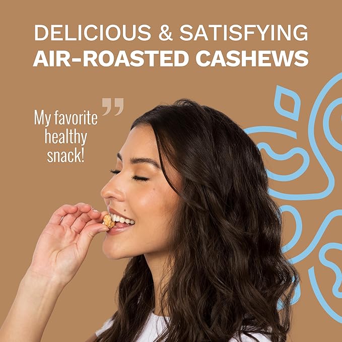 Toasted Coconut Air Roasted Whole Cashews by Karma Nuts, Lightly Sweetened, Peanut-Free Facility, Kosher, Everyday Nut Snack, 7oz Resealable Bag