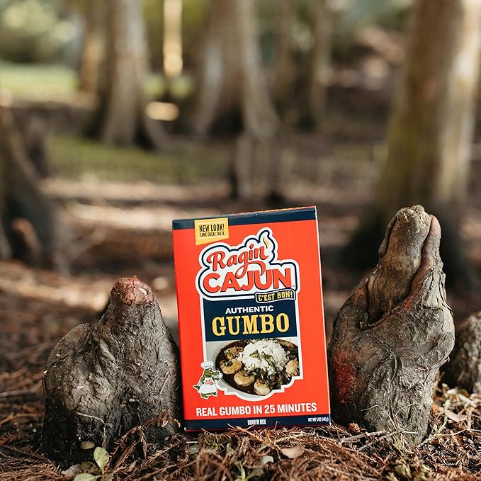Ragin' Cajun Authentic Gumbo Mix - 5 oz Box, Pack of 3, No MSG, Authentic Louisiana Creole Soup Base for Chicken, Sausage & Seafood