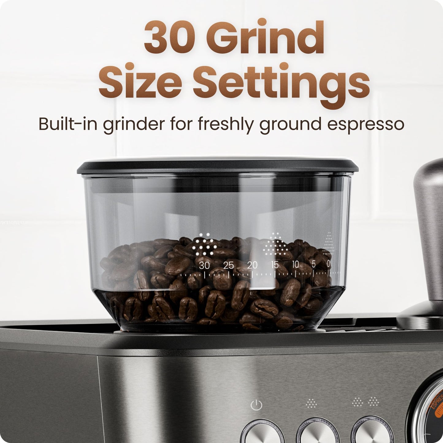 Chefman Crema Deluxe Espresso Machine with Double Boiler, Use Milk Frother and Brew Espresso