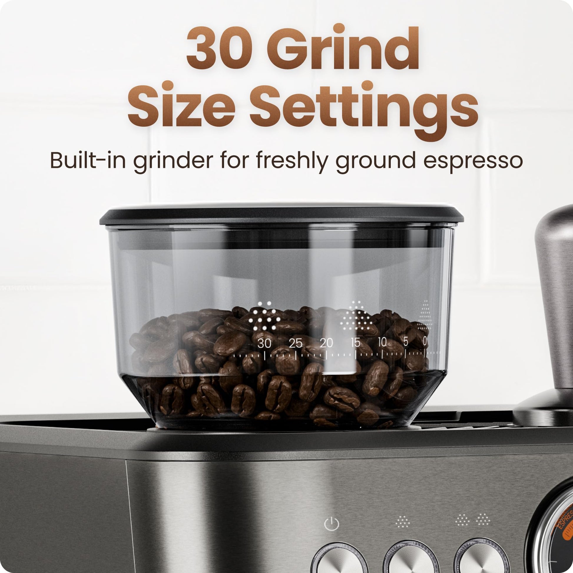 Chefman Crema Deluxe Espresso Machine with Double Boiler, Use Milk Frother and Brew Espresso