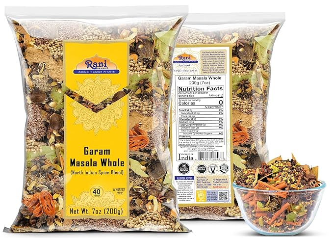 Rani Garam Masala Indian 11 Whole Spices Blend 7oz (200g) ~ All Natural, Salt-Free | Vegan | No Colors | Gluten Friendly | NON-GMO | Indian Origin