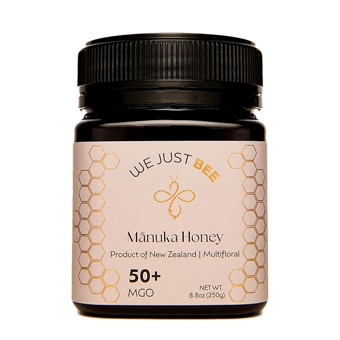Raw Manuka Honey MGO 50+ | Premium New Zealand Honey – Supports Wellness with Natural Properties | 100% Pure, Sustainably Sourced | Ideal for Tea, Toast, & More – 250g/8.8oz