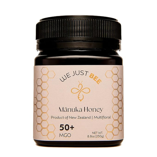 Raw Manuka Honey MGO 50+ | Premium New Zealand Honey – Supports Wellness with Natural Properties | 100% Pure, Sustainably Sourced | Ideal for Tea, Toast, & More – 250g/8.8oz