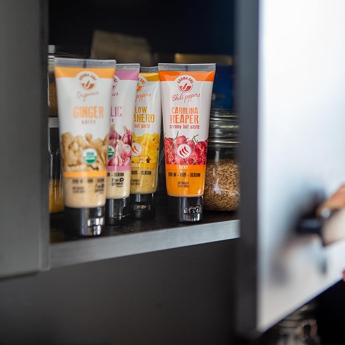 Aroma One Cilantro Puree Paste - Organic Herb Concentrate for Cooking, Seasoning & Sauces - Fresh Flavor Enhancer, Non-GMO, Gluten-Free, Vegan - Easy Squeeze Tube, Kitchen Must-Have - 80g (2-Pack)