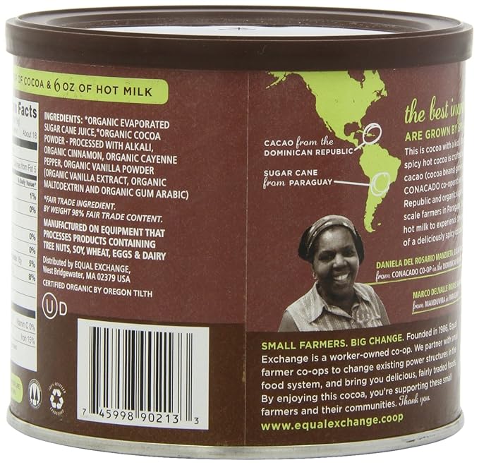 Equal Exchange Organic Spicy Hot Cocoa, 12-Ounce (Pack of 3)