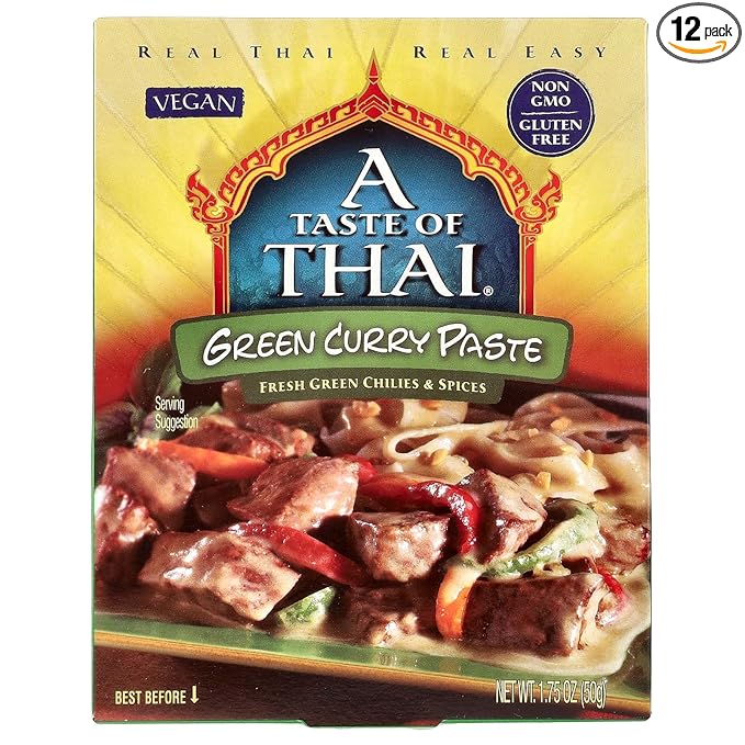 Taste Of Thai, Paste, Green Curry, 12/1.75 Oz