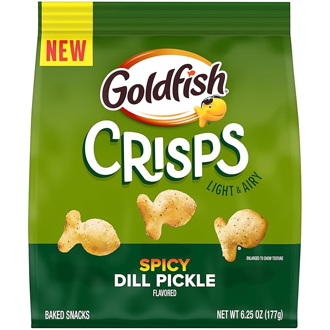 V8 Grillo's Dill Pickle Bloody Mary Mix 6 Pack, Goldfish Dill Pickle Chips 6.25 Oz, Kettle Dill Pickle Chips 7.5 Oz