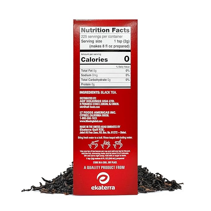 Brooke Bond Red Label Black Tea | Loose Leaf Tea | Suitable for Indian Chai & Milk | Aromatic & Refreshing Flavor | 450 Grams (Pack of 2)