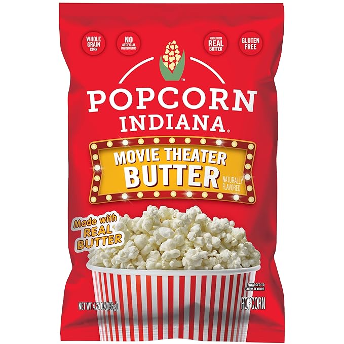 Popcorn Indiana Movie Theater Butter - Family Pack Single 4.75 Oz