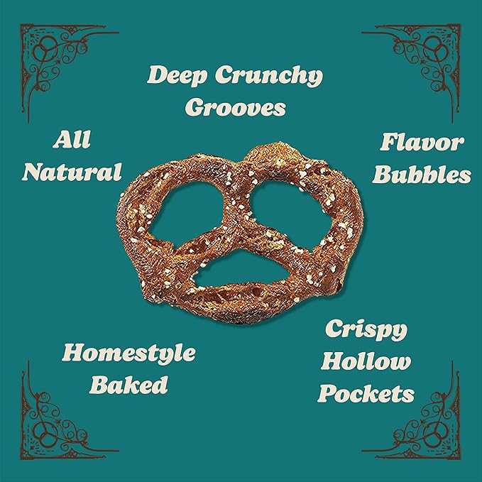 Unique Snacks Original Splits Pretzels, Delicious Homestyle Baked Snack Bag, OU Kosher, and Non-GMO Food, No Artificial Flavor, 2.12 Oz. Bag, Pack of 24
