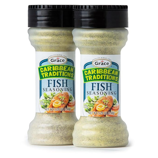 Grace Caribbean Traditions Seasonings - 2 Pack - Fish Spices & Seasonings for Cooking - Fish Seasoning Spice - Authentic Jamaican