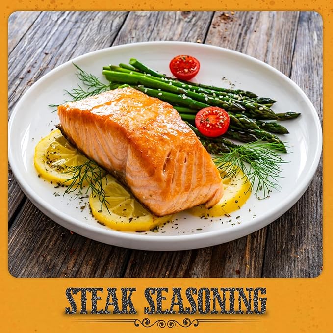 Fresh Finest Steak Seasoning - 9.87oz (280g) - Savory, Authentic, Kosher, All-Natural, Non-GMO