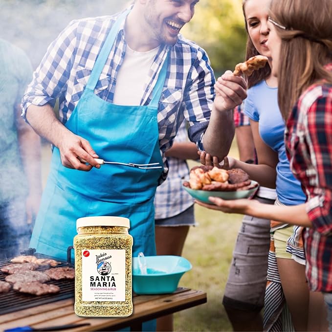 Jake's Famous Santa Maria Seasoning 30 Oz Tri Tip, Pork, Chicken, BBQ Rub, Grill Seasoning, Chicken Dry Rub, Sugar Free, Gluten Free, Traditional Style, (1.87 Pounds)