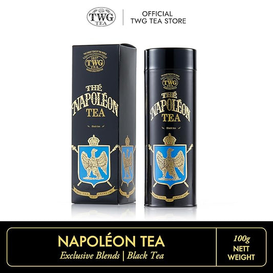 TWG Tea | Napoléon Tea | Black Tea | Caramel Pieces | Haute Couture Tin, 100g | Gift Set