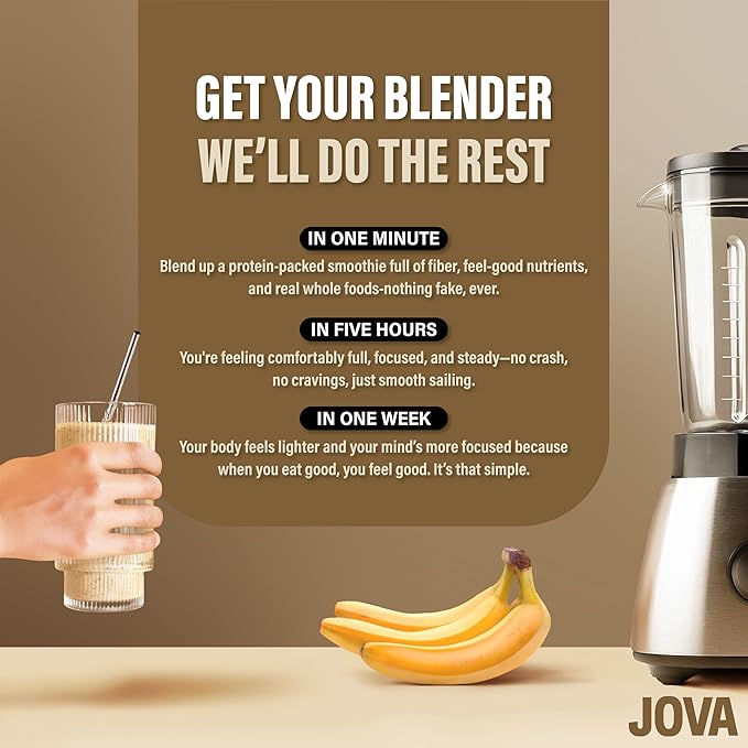 JOVA Protein Smoothie 3-Pack ??Vanilla, Mocha, Cinnamon | 22??5g Protein | Delicious Without the Junk | Non-GMO | Made in USA