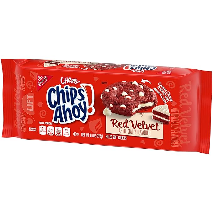 CHIPS AHOY! Chewy Red Velvet Cookies, 12 - 9.6 oz Packs