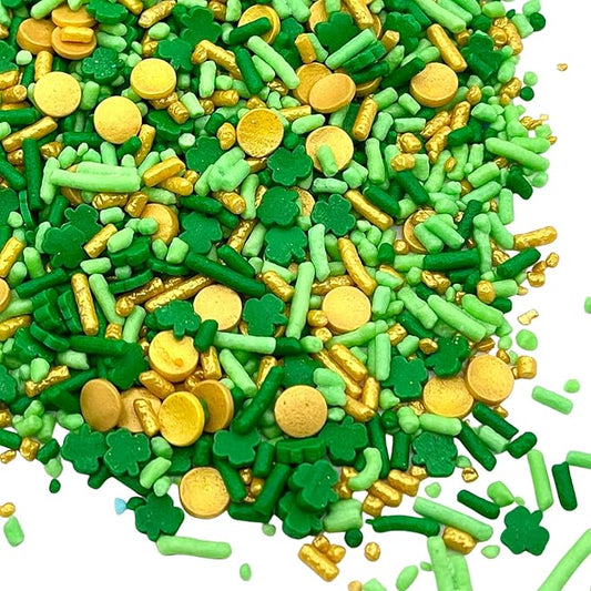 Manvscakes | 7.5 ounce Sweet luck sprinkles | St. Patrick?셲 day sprinkles | Green sprinkles | Edible sprinkles | Cale sprinkles | Cookie sprinkles