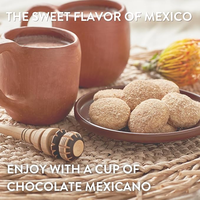 Cinnamon Cookies, 6 Ounce (Pack of 3), Mexican Shortbread Cookies Lightly Dusted with Cinnamon and Sugar by La Monarca Bakery