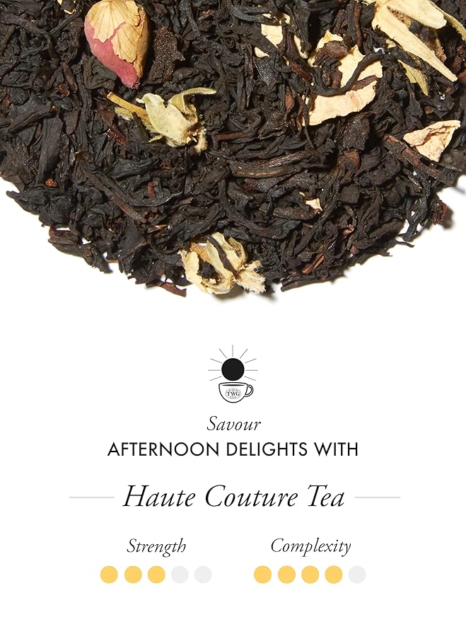 TWG Tea | Haute Couture Tea | Black Tea | Caramel & Rose | Haute Couture Tin, 100g | Gift Set