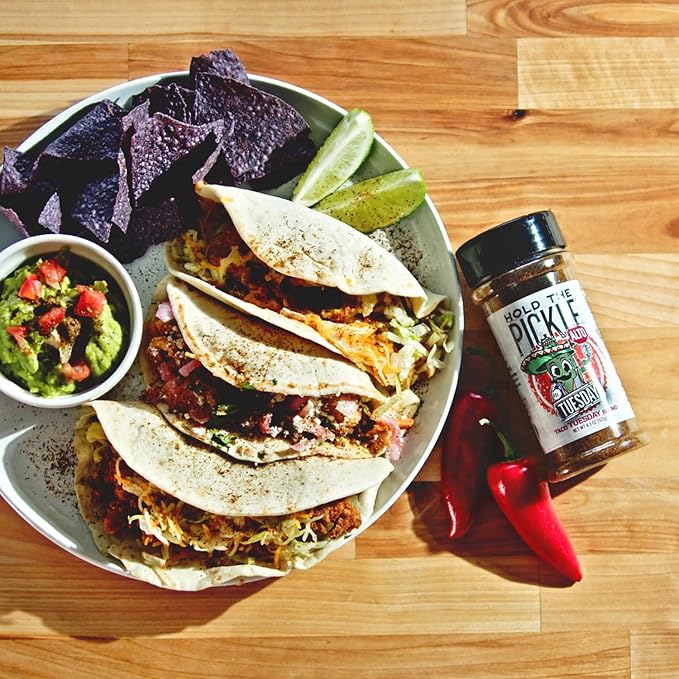 Hold The Pickle Tex Mex Pickle Seasoning - For Popcorn, Cooking - TexMex Flavored Dill Pickles Seasoning - Vegan, Non-GMO, Gluten Free, Kosher Certified, 4.3 Oz Shaker