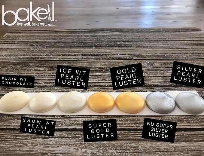 Luster Dust - Nu Silver (4g 1x Jar) | Edible Vegan Dust & Paint for Cake Decorating, Ice Cream, Desserts, Cocktails and Beverages by Bakell