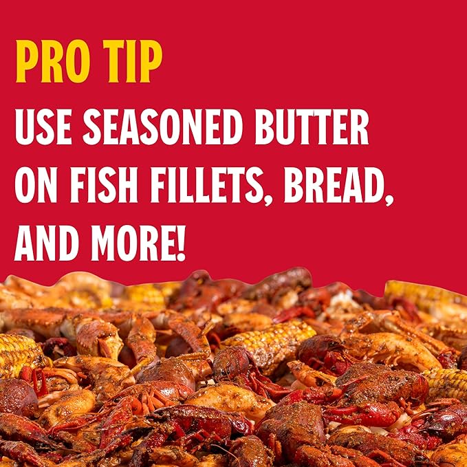 Louisiana Fish Fry Cajun Drip Chili Crush Butter Seasoning Mix - Seasoned Butter Sauce for Seafood - 2 oz. Bag (Pack of 1) - Just Add Butter and Toss with Seafood - Add a Burst of Flavor to Your Boiled Seafood with Cajun Drip