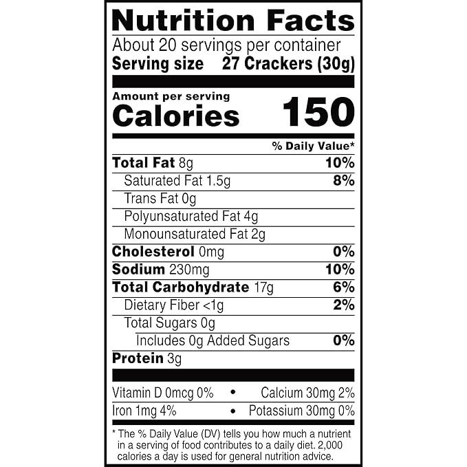 Cheez-It Cheese Crackers, Baked Snack Crackers, Lunch Snacks, Family Size, Extra Toasty, 21oz Box (1 Box)