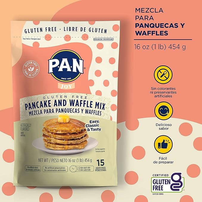 P.A.N Pancake and Waffle Mix ??Gluten Free 1 lb. (Pack of 2)