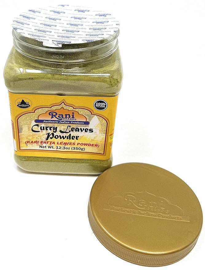 Rani Curry Leaves Powder (Kari Neem Patha) Indian Spice 12.3oz (350g) PET Jar ~ All Natural | Vegan | Gluten Friendly | NON-GMO | Indian Origin