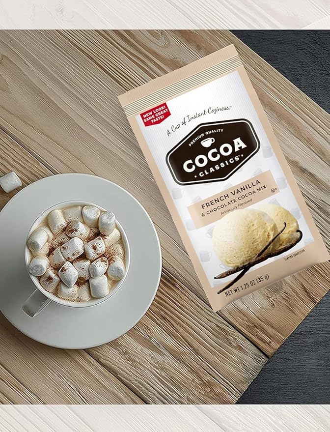 Hot Cocoa Mix Gift Set ??60 Count, 7 Flavors | Cozy Hot Chocolate Sampler Box for Students, Coworkers, Teens, Family & Friends