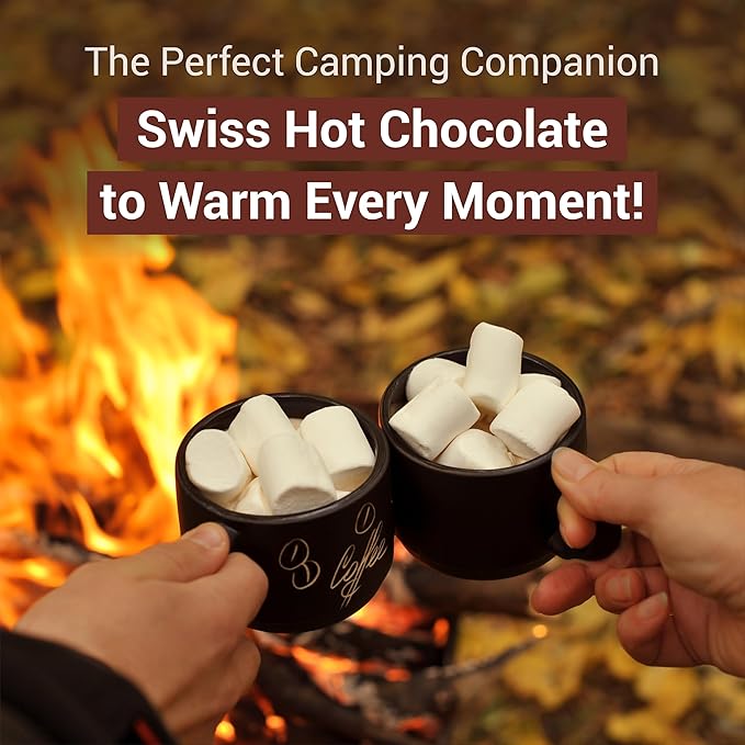 MilkBoy Gluten Free Hot Chocolate Mix for Cold or Hot Cocoa - Kosher, Vegan, Gourmet Swiss Chocolate Drink Mix With 12 Servings, Made in Switzerland, Rainforest Alliance Certified Cocoa, 12 OZ