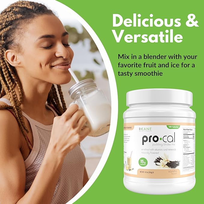 Pro-Cal Vanilla Meal Replacement Powder, 16.4 oz ??High Protein, Low Calorie Shake & Pudding Mix ??16 Servings, Delicious & Easy to Prepare ??Supports Healthy Weight Management, Vanilla