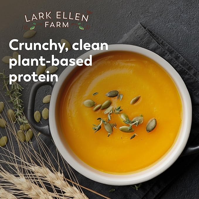 Lark Ellen Farm Sprouted Organic Pumpkin Seeds, Unsalted Raw Pumpkin Seeds Organic, Pepitas, Vegan, Non GMO, Gluten Free, Paleo, and Keto Friendly (14 oz, 1 Pack)