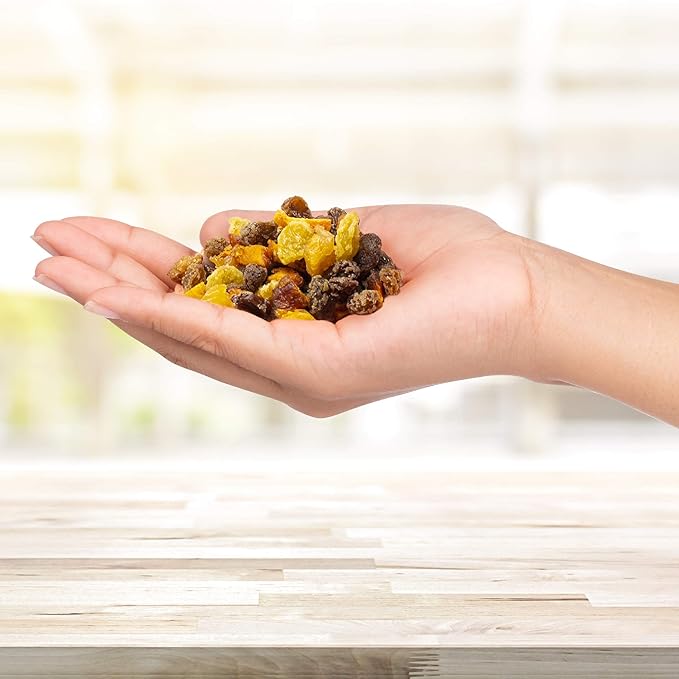 Traina Home Grown Sun Dried Baker?셲 Fruit Medley - Diced Peaches, Cranberries, Apricots, Pears, Nectarines, and Raisins - Non GMO, Gluten Free, Packed in Resealable Pouch (2 lbs)