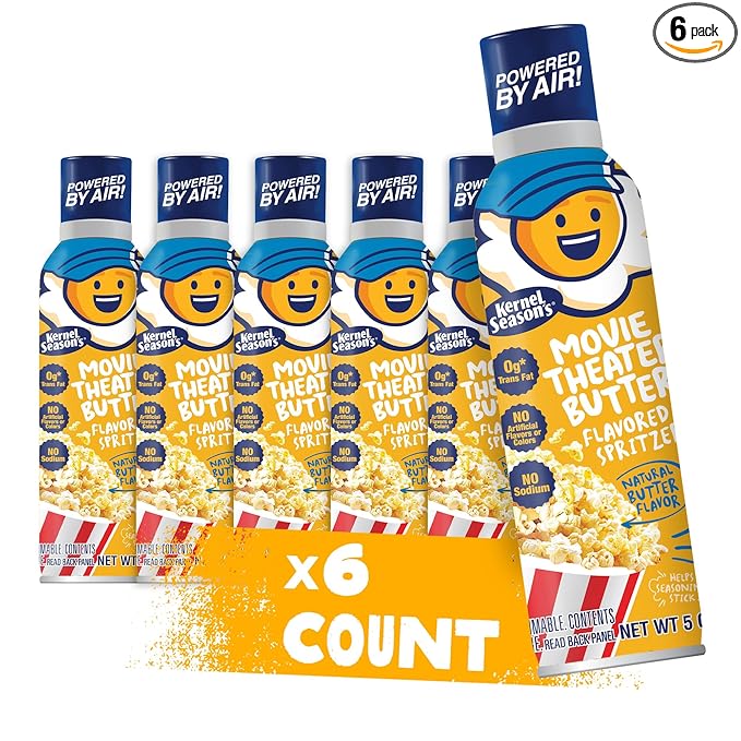 Kernel Season's Movie Theater Butter Spritzer, 5 Ounce (Pack of 6)