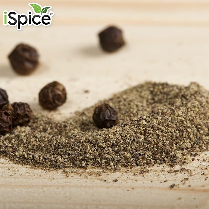 iSpice Black Pepper Spices And Seasonings For Cooking, 5.8 Ounce Fine Ground Black pepper Seasoning, Black Pepper ground Seasoning(164g-Pack Of 1)